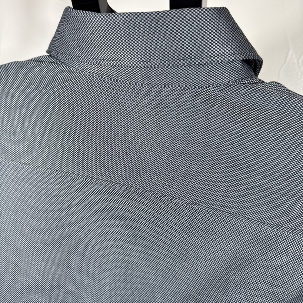 Hart Schaffner Marx Men's Small Long Sleeve Button Down Shirt QUALITY Gray - Picture 8 of 8